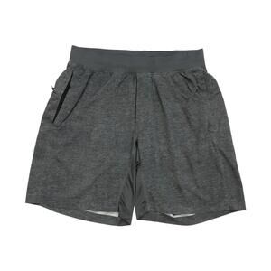Lululemon T.H.E. Shorts Medium M Mens Gray Side Pocket Unlined 7” Inseam Running